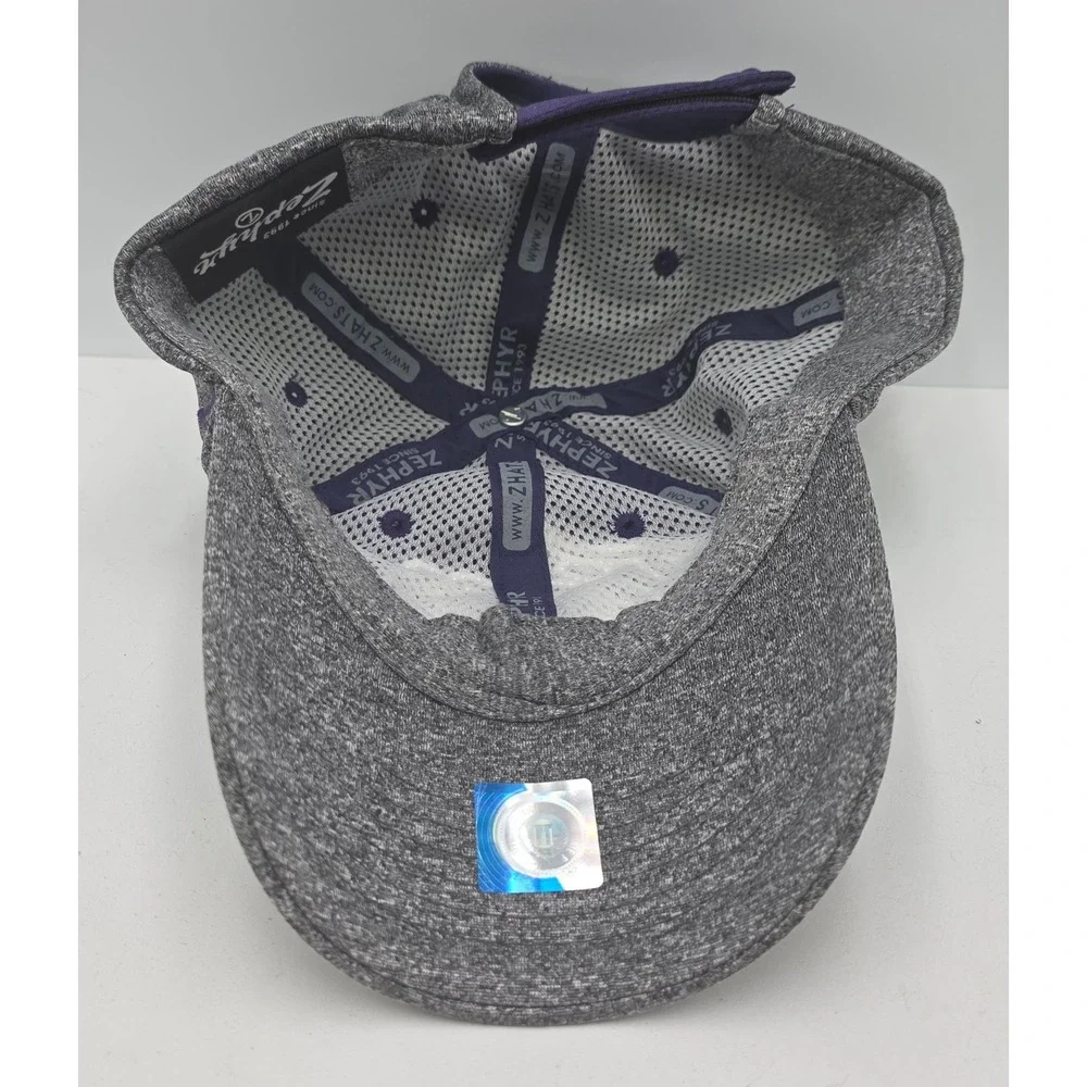 Zephyr LSU Tigers Strapback Hat Purple Grey NCAA University Cap